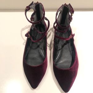 Banana Republic velvet flats